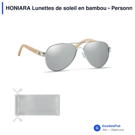 HONIARA Lunettes de soleil en bambou - Image 7