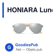 HONIARA Lunettes de soleil en bambou - Miniature 9
