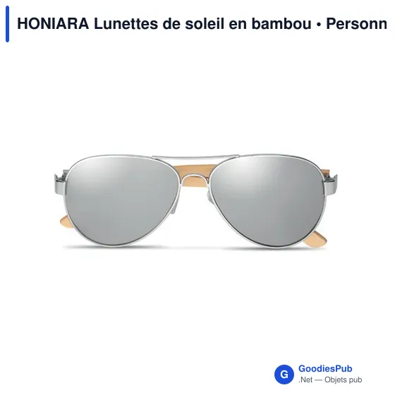 HONIARA Lunettes de soleil en bambou - Image 9