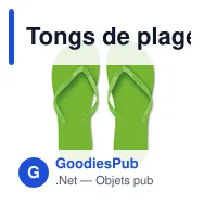 Tongs de plage personnalisables avec logo - HONOLULU Tongs PE L - Miniature 1