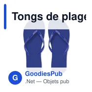 Tongs de plage personnalisables avec logo - HONOLULU Tongs PE L - Miniature 2