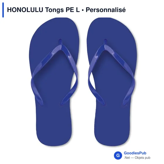 Tongs de plage personnalisables avec logo - HONOLULU Tongs PE L - Image 2
