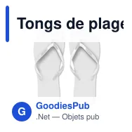 Tongs de plage personnalisables avec logo - HONOLULU Tongs PE L - Miniature 3