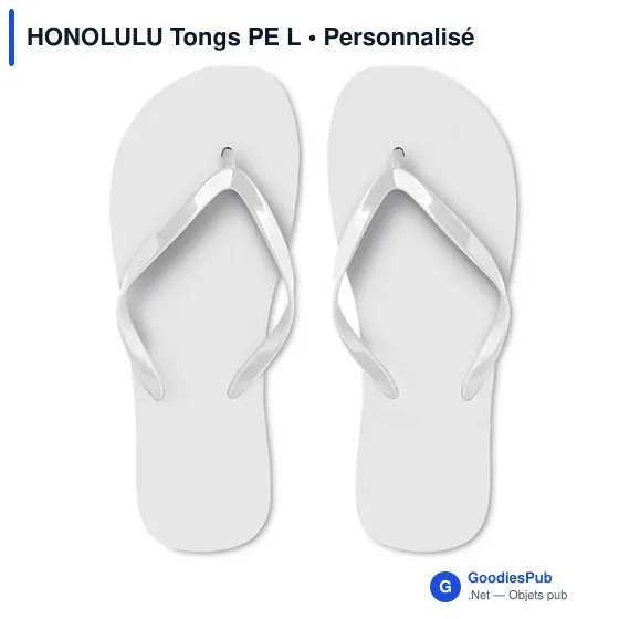 Tongs de plage personnalisables avec logo - HONOLULU Tongs PE L - Image 3