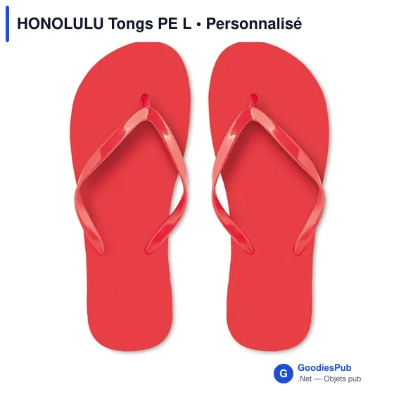 Tongs de plage personnalisables avec logo - HONOLULU Tongs PE L - Image 4