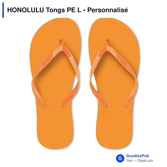 Tongs de plage personnalisables avec logo - HONOLULU Tongs PE L - Image 5