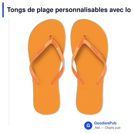 Tongs de plage personnalisables avec logo - HONOLULU Tongs PE M