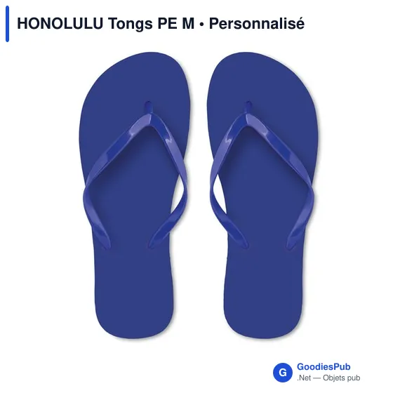 Tongs de plage personnalisables avec logo - HONOLULU Tongs PE M - Image 2