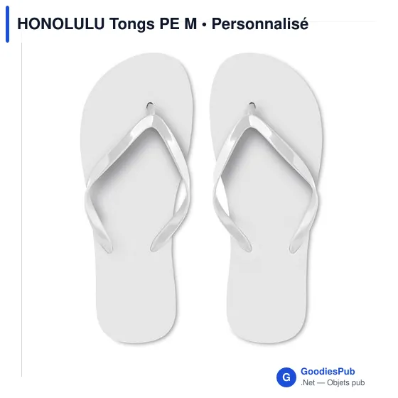 Tongs de plage personnalisables avec logo - HONOLULU Tongs PE M - Image 3