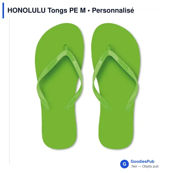 Tongs de plage personnalisables avec logo - HONOLULU Tongs PE M - Image 6