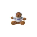 Variante blanc - Peluche personnalisable HoodedBear avec logo