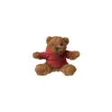 Variante rouge - Peluche personnalisable HoodedBear avec logo