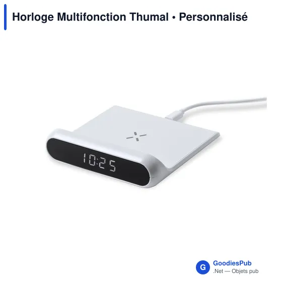 Horloge multifonction personnalisable avec logo - Thumal - Image 2