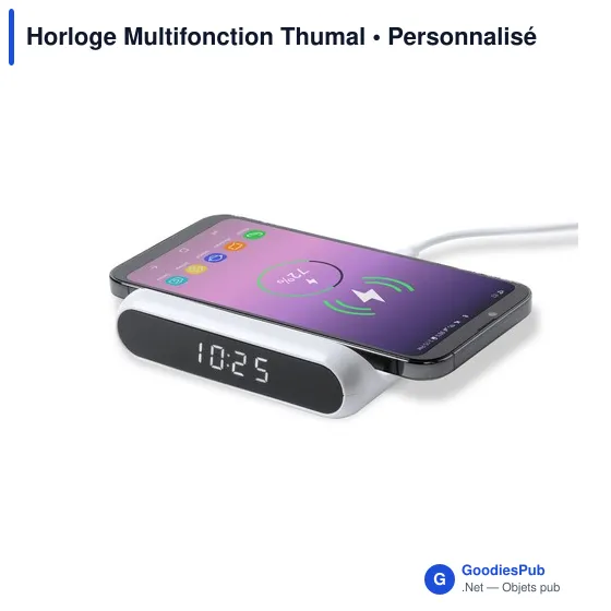 Horloge multifonction personnalisable avec logo - Thumal - Image 3