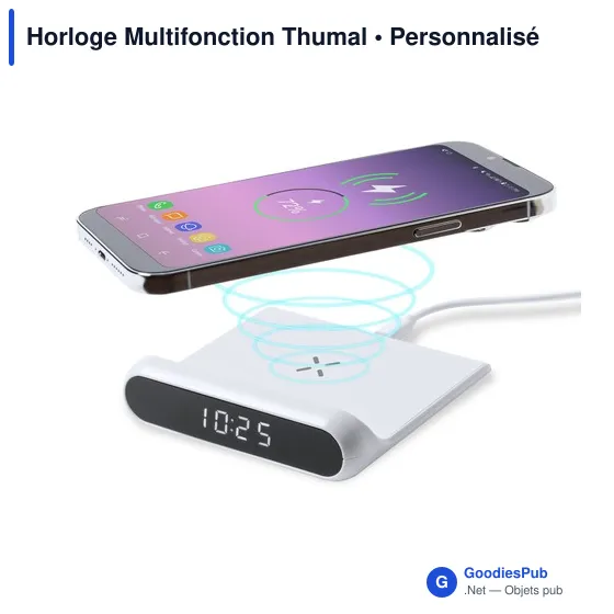 Horloge multifonction personnalisable avec logo - Thumal - Image 4