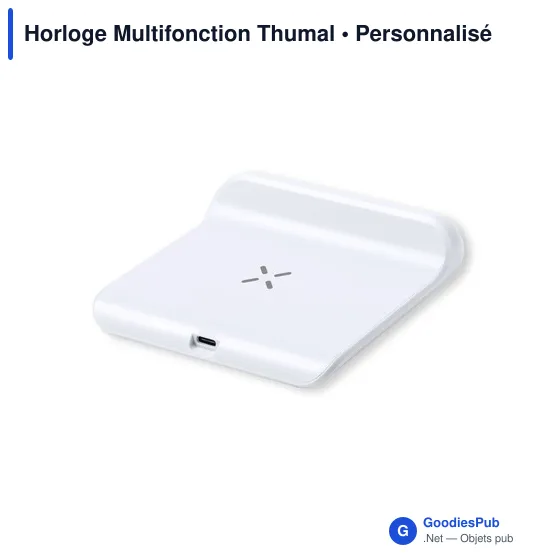 Horloge multifonction personnalisable avec logo - Thumal - Image 6