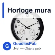 Horloge murale avec thermomètre et hygromètre Hama - Miniature 1