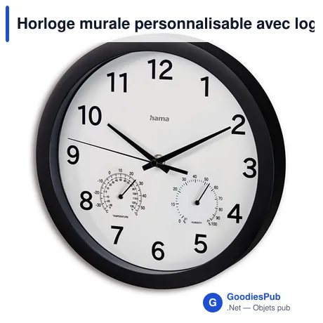 Horloge murale personnalisable avec logo - Hama