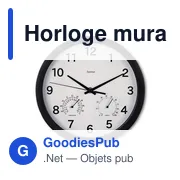 Horloge murale avec thermomètre et hygromètre Hama - Miniature 4