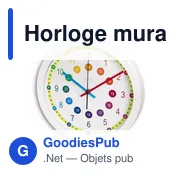 Horloge murale éducative pour enfants Hama - Miniature 1