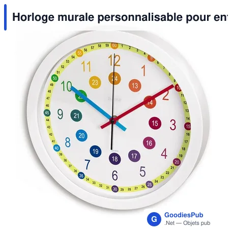 Horloge murale personnalisable pour enfants avec logo - Hama