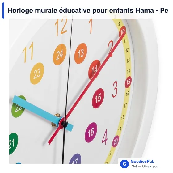 Horloge murale éducative pour enfants Hama - Image 5