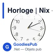 Horloge murale personnalisable avec logo - Nix - Miniature 1