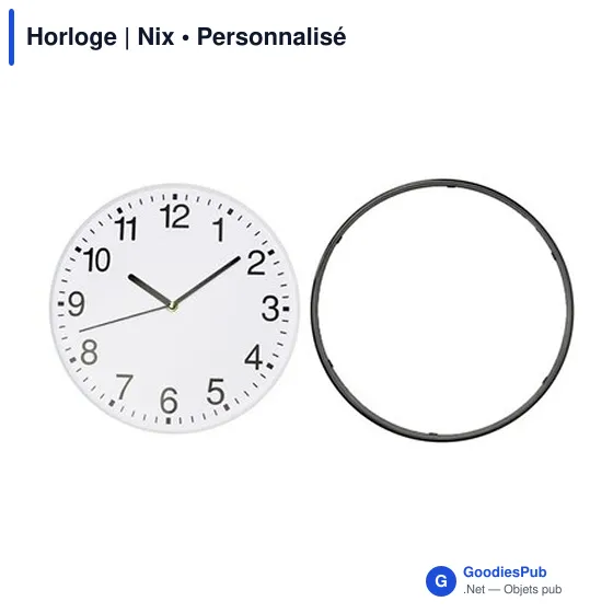 Horloge murale personnalisable avec logo - Nix - Image 2