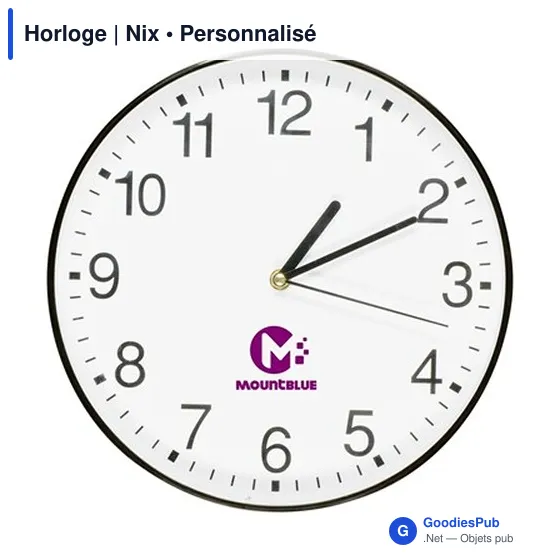 Horloge murale personnalisable avec logo - Nix - Image 3