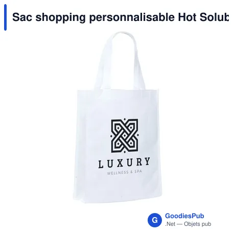 Sac shopping personnalisable Hot Soluble Bag avec logo