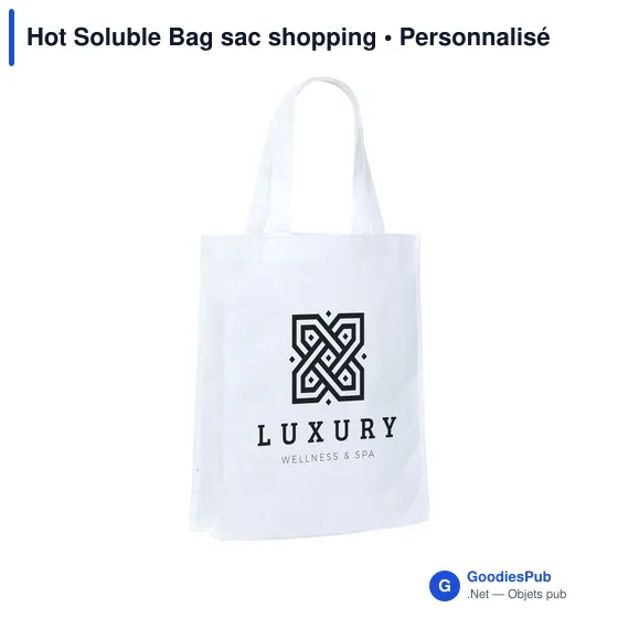 Sac shopping personnalisable Hot Soluble Bag avec logo - Image 1
