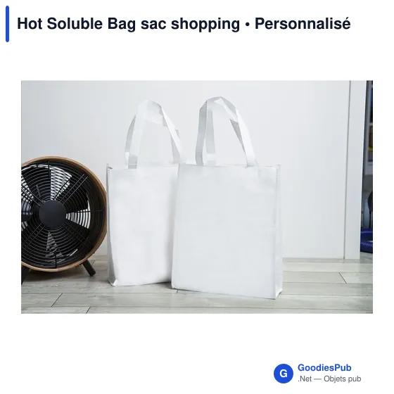 Sac shopping personnalisable Hot Soluble Bag avec logo - Image 2