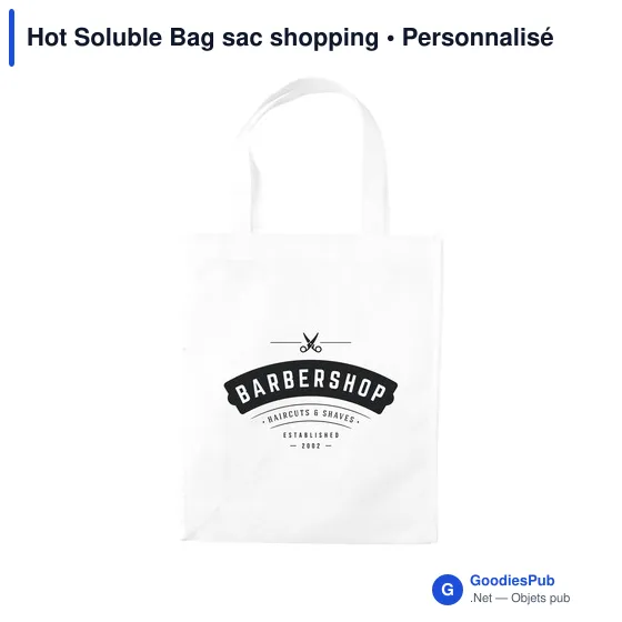 Sac shopping personnalisable Hot Soluble Bag avec logo - Image 3
