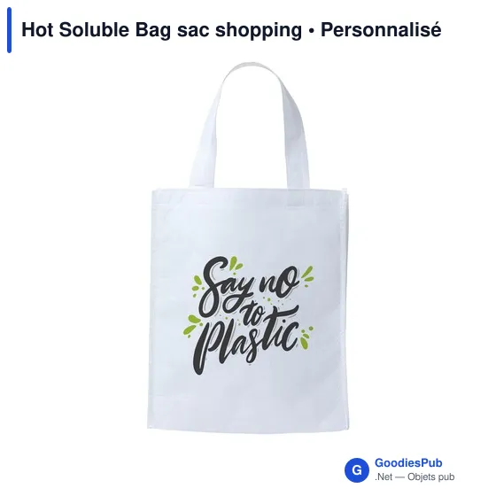 Sac shopping personnalisable Hot Soluble Bag avec logo - Image 4