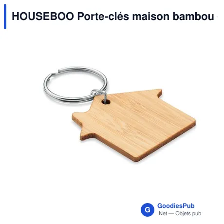 HOUSEBOO Porte-clés maison bambou