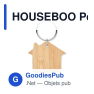 HOUSEBOO Porte-clés maison bambou - Miniature 2