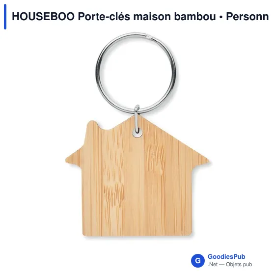 HOUSEBOO Porte-clés maison bambou - Image 2
