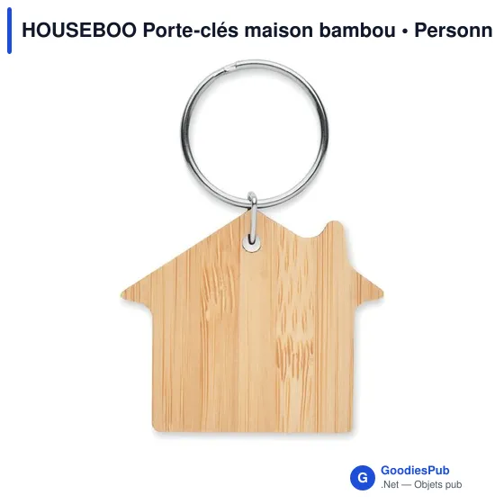 HOUSEBOO Porte-clés maison bambou - Image 3