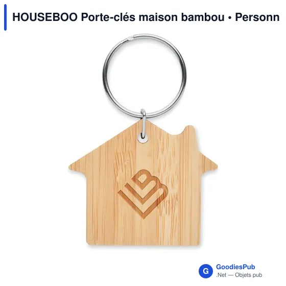 HOUSEBOO Porte-clés maison bambou - Image 4