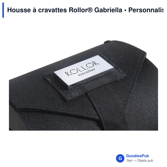 Housse à cravattes personnalisable Rollor® Gabriella avec logo - Image 4