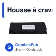 Housse à cravattes personnalisable Rollor® Gabriella avec logo - Miniature 8