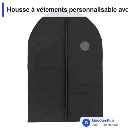 Housse à vêtements personnalisable avec logo pour entreprises
