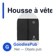 Housse à vêtements personnalisable avec logo pour entreprises - Miniature 7