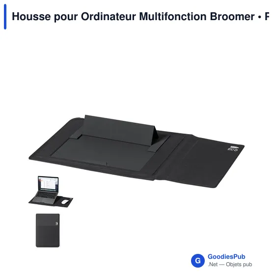 Housse pour ordinateur personnalisable avec logo - Broomer - Image 1