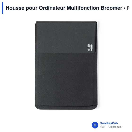 Housse pour ordinateur personnalisable avec logo - Broomer - Image 2