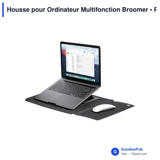 Housse pour ordinateur personnalisable avec logo - Broomer - Image 5