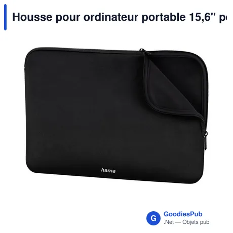 Housse pour ordinateur portable 15,6" personnalisable avec logo - Hama Neoprene