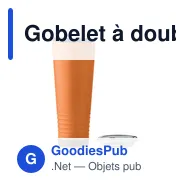Gobelet à double paroi personnalisable HOWLER CUP avec logo - Miniature 2