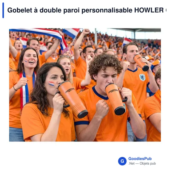 Gobelet à double paroi personnalisable HOWLER CUP avec logo - Image 6