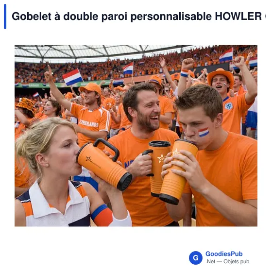 Gobelet à double paroi personnalisable HOWLER CUP avec logo - Image 7